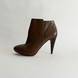 Banana Republic_Leather Booties with Wood Heel_Tan